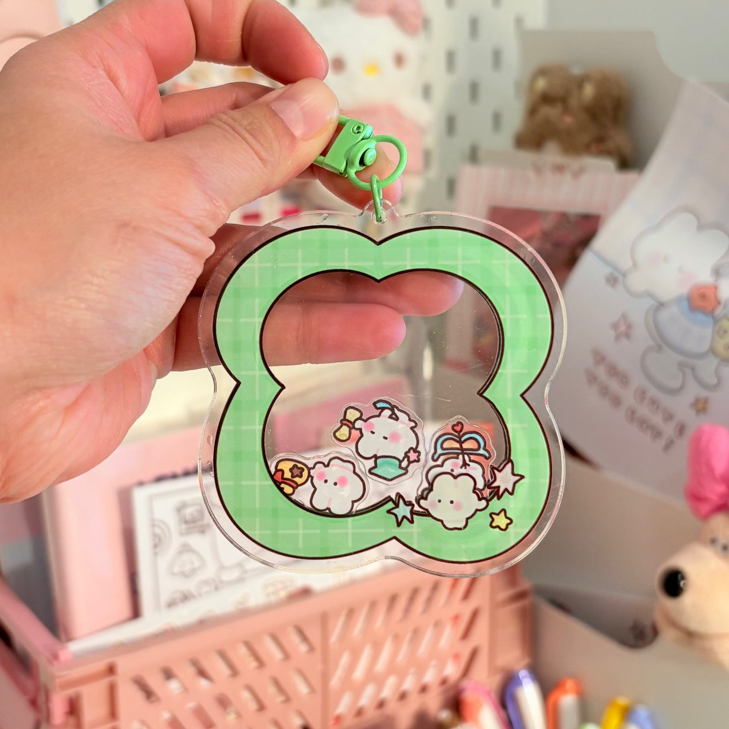 Manifest Shaker keychain