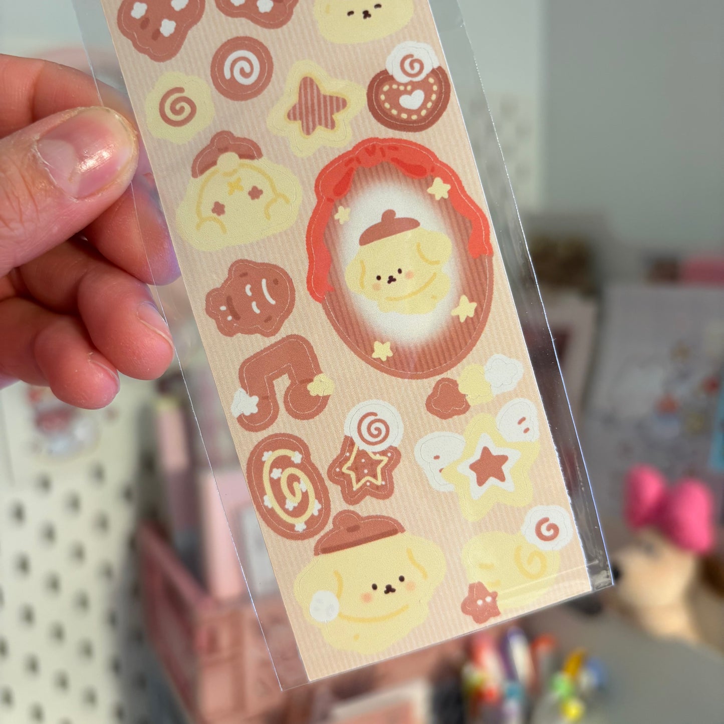 Pompompurin sticker sheet