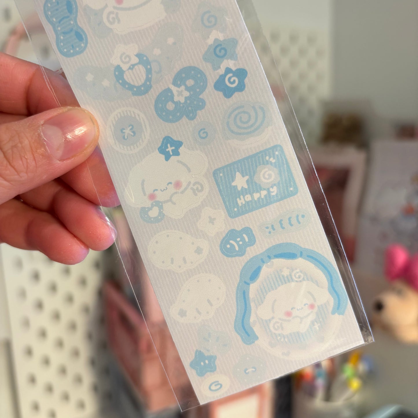 Cinnamon roll sticker sheet