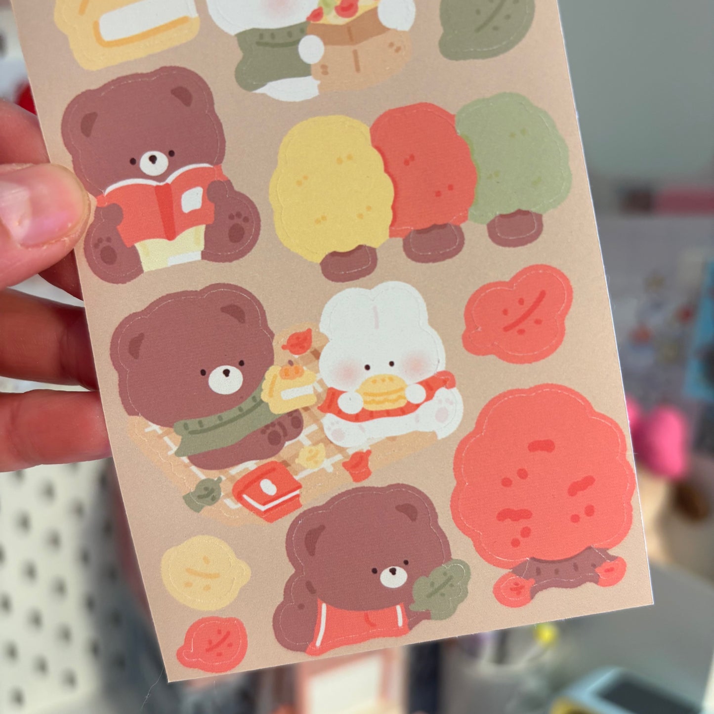 Autumn sticker sheet