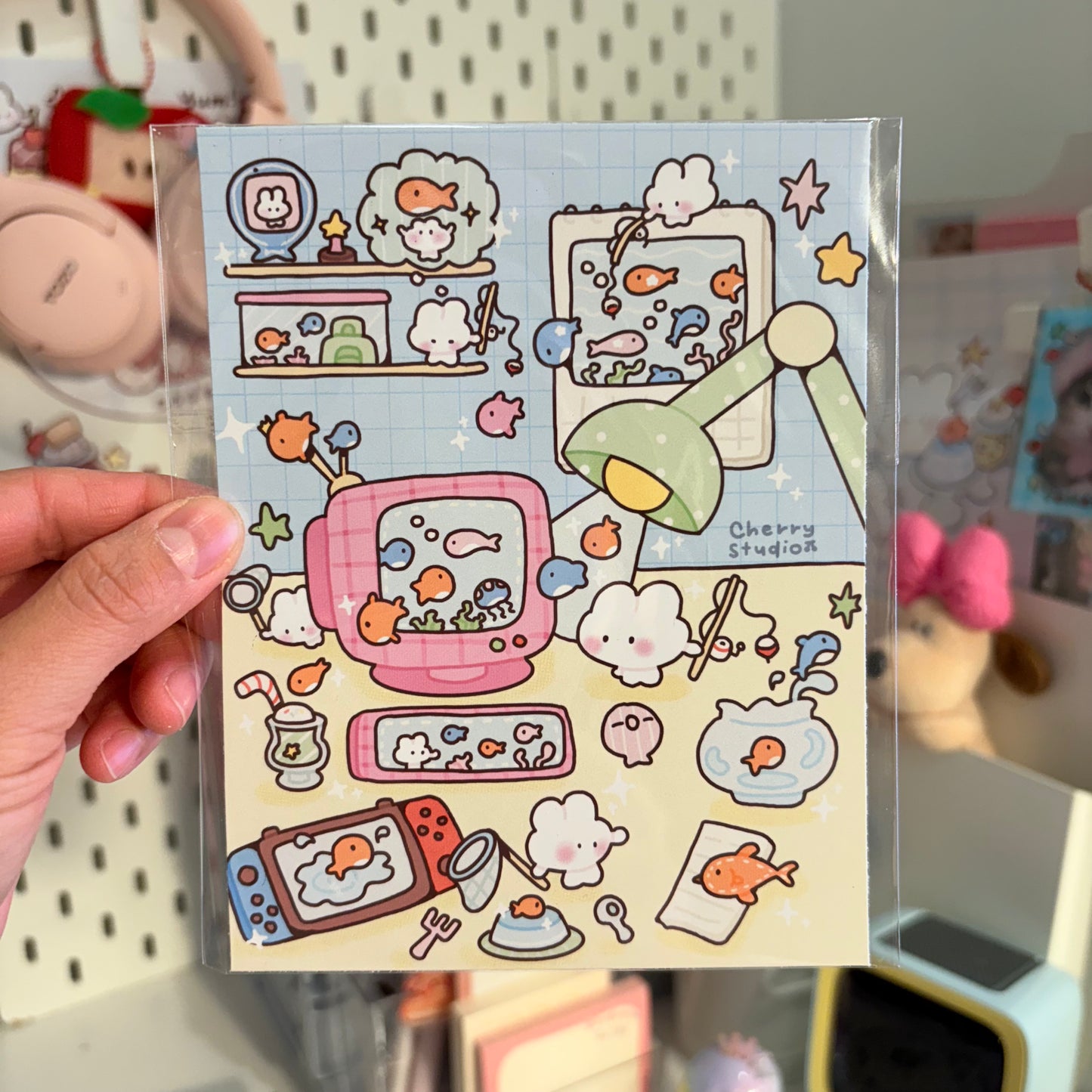 Fishy Desk art print