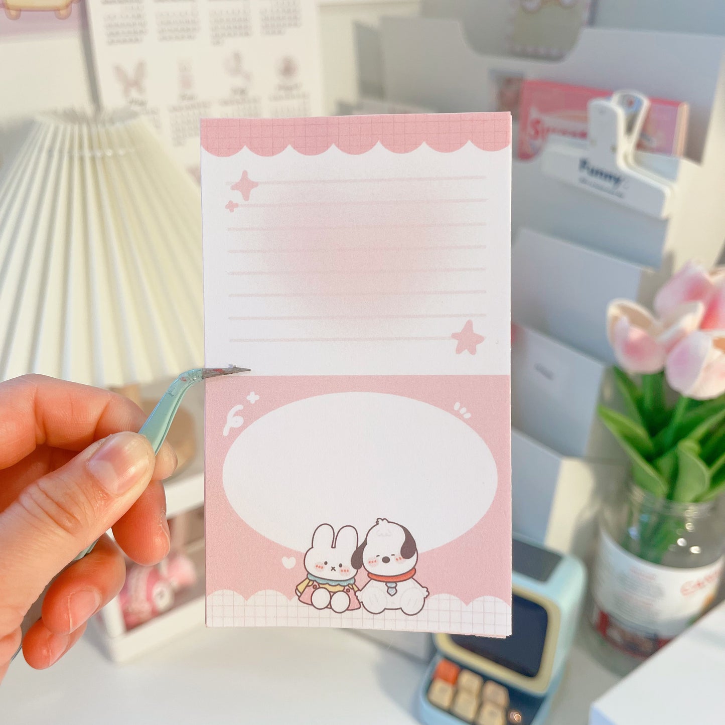 Snoopy x miffy memo pad