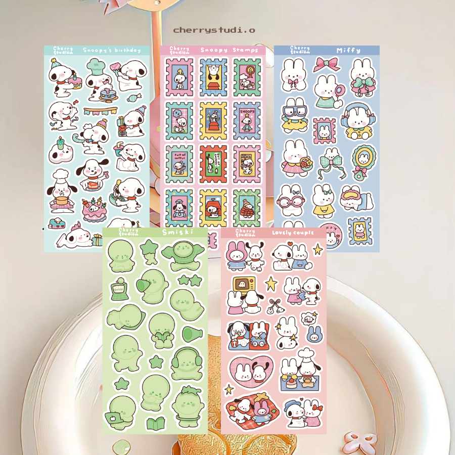 Trinket sticker sheets collection