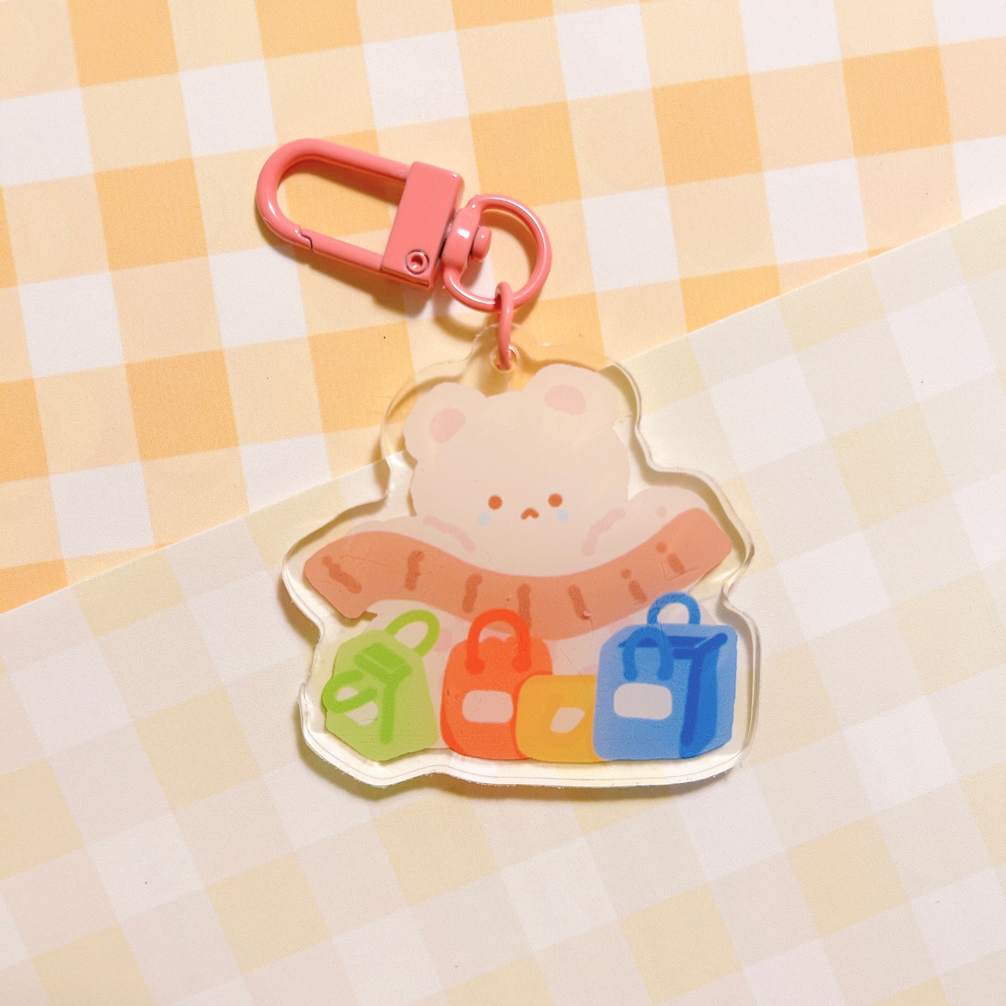 I'm broke acrylic keychain