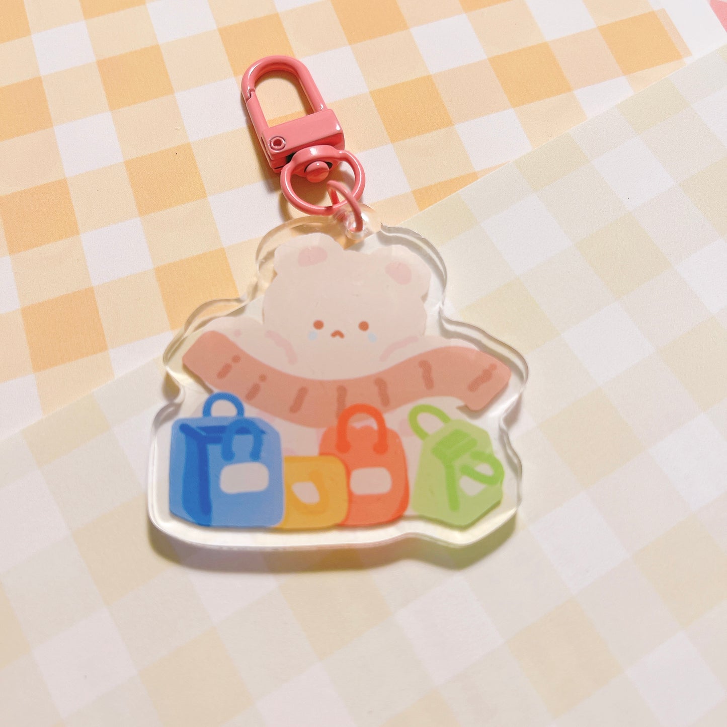 I'm broke acrylic keychain