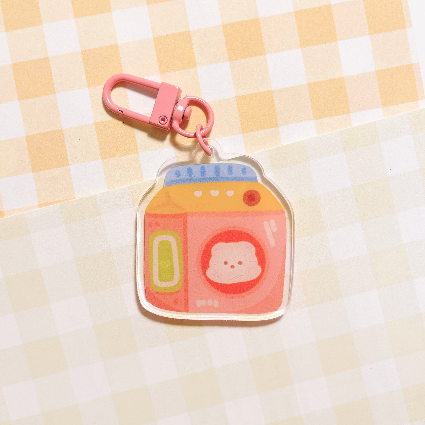 Milk acrylic keychain