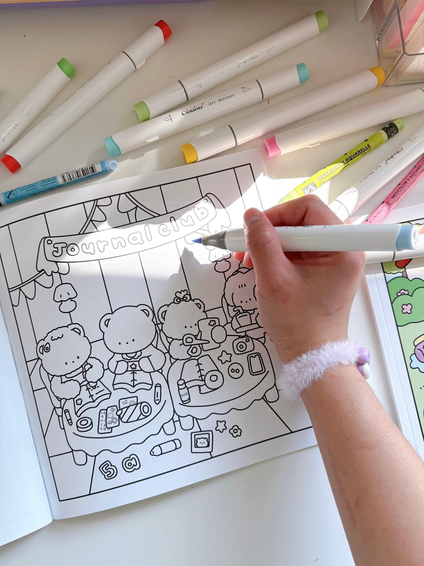 Summer colouring book