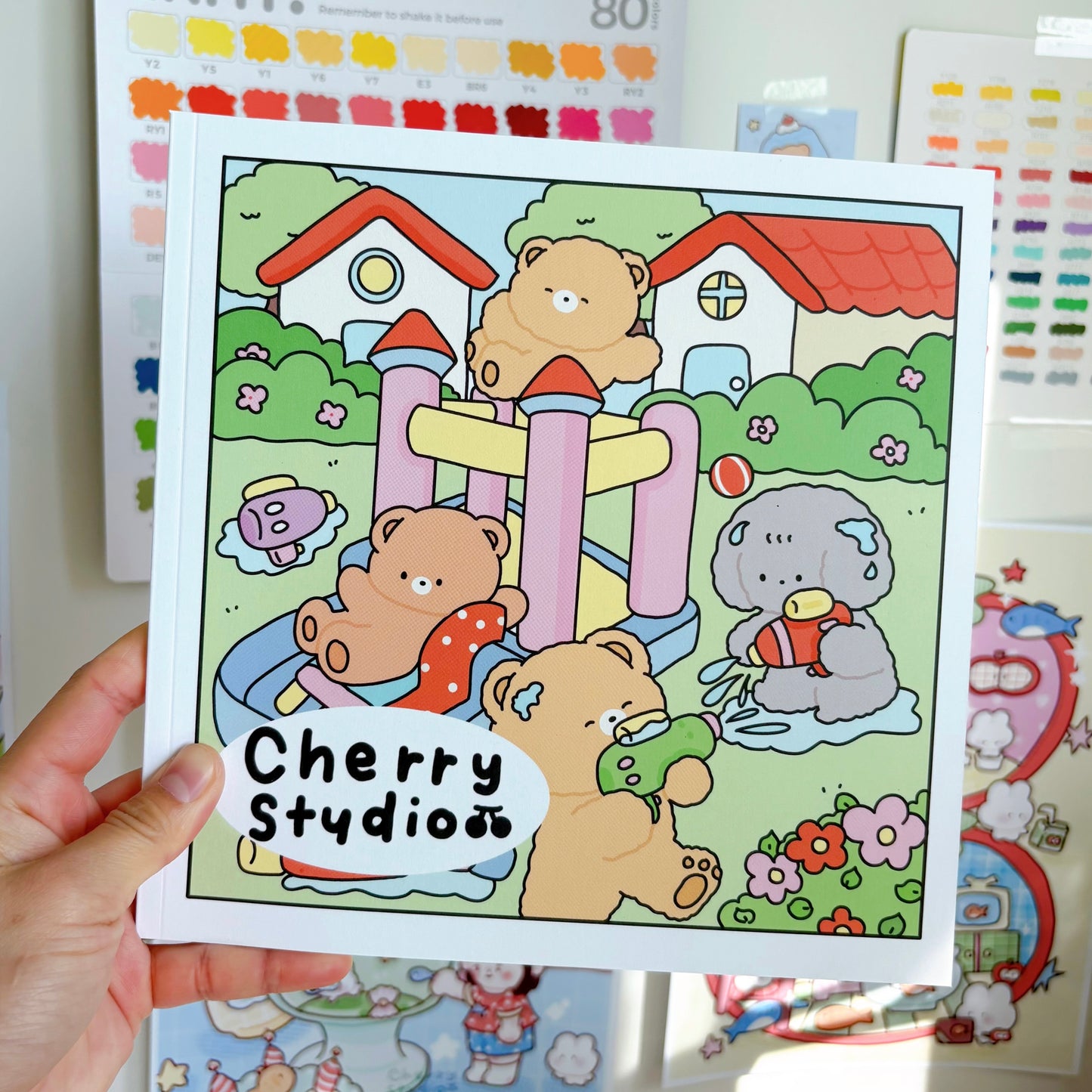 Summer colouring book