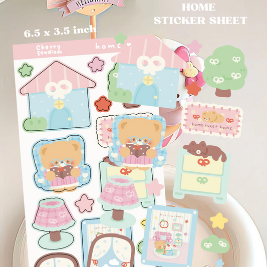 Home sticker sheet