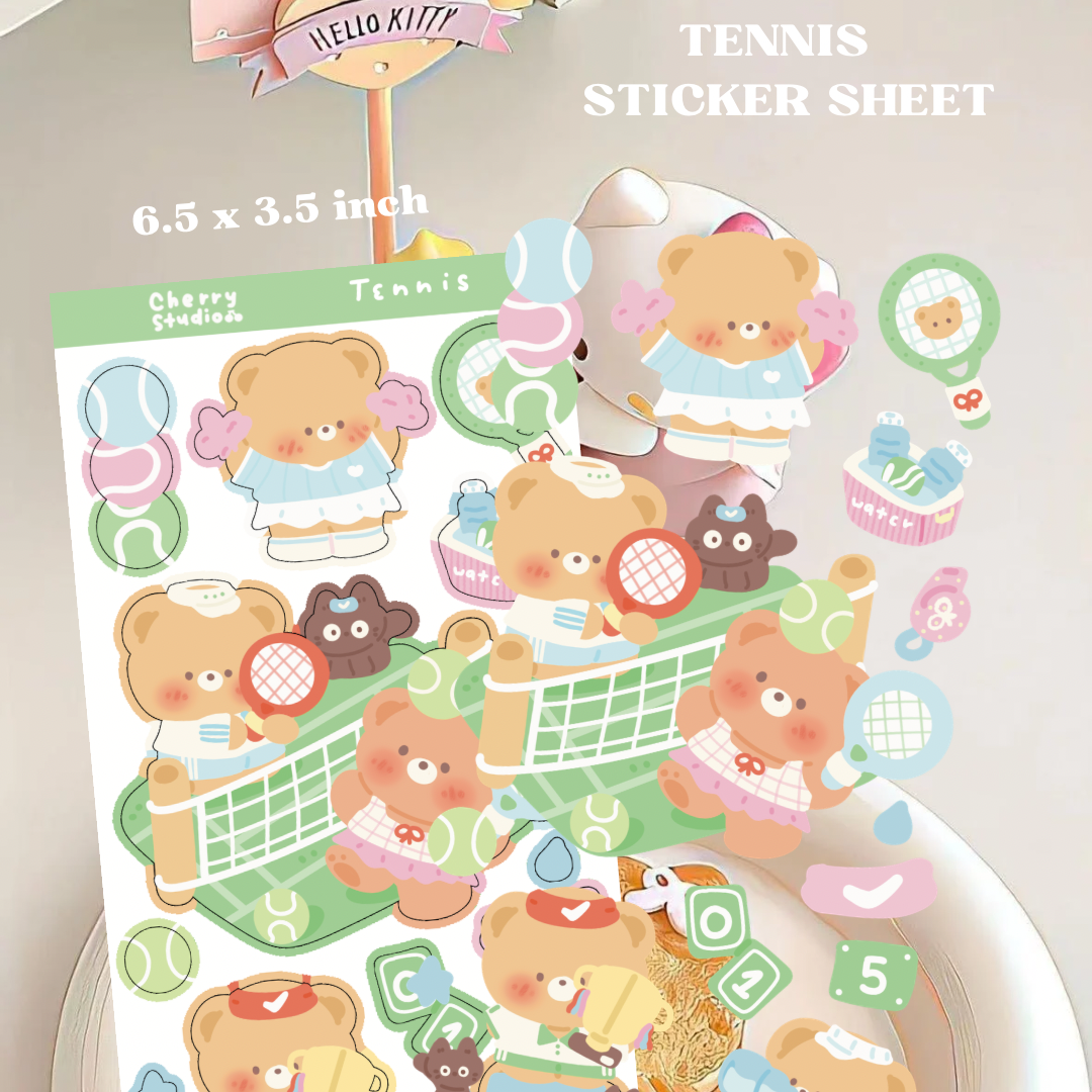 Tennis Sticker sheet