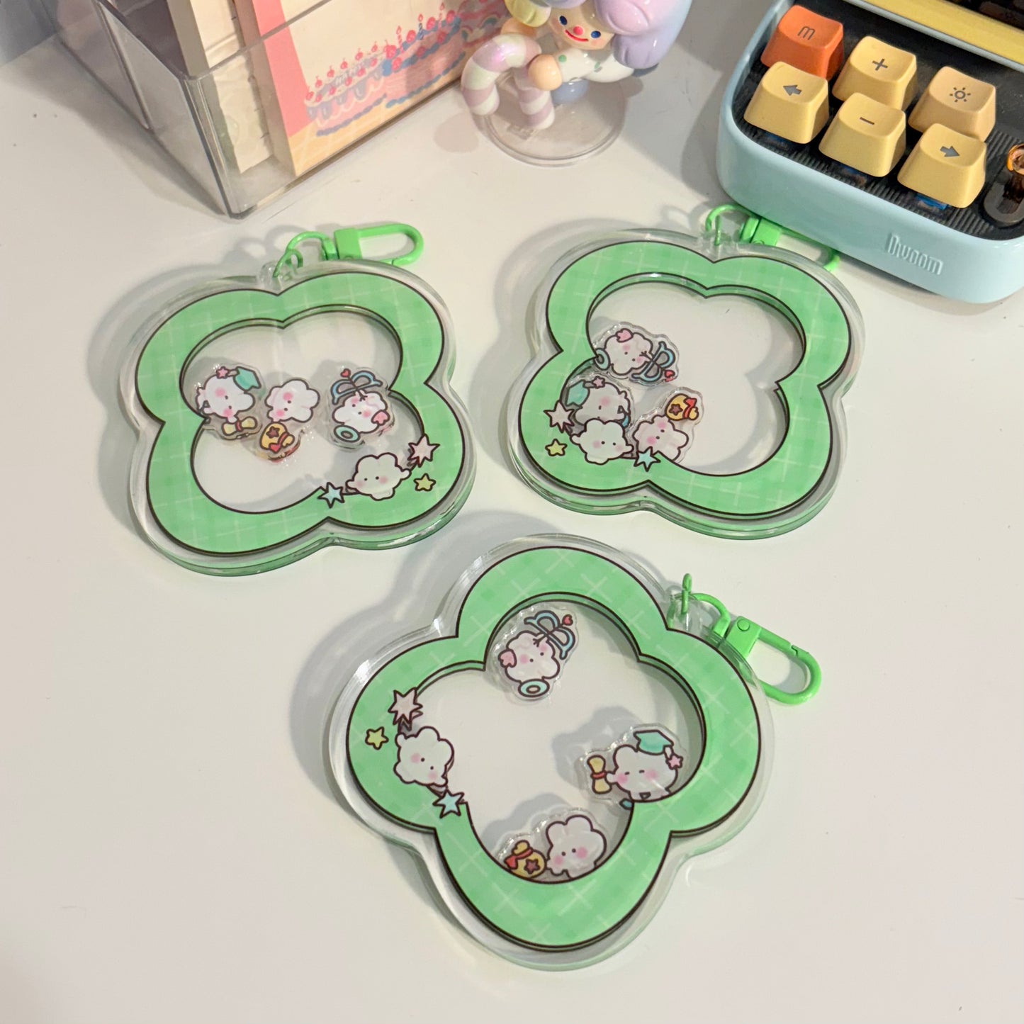 Manifest Shaker keychain