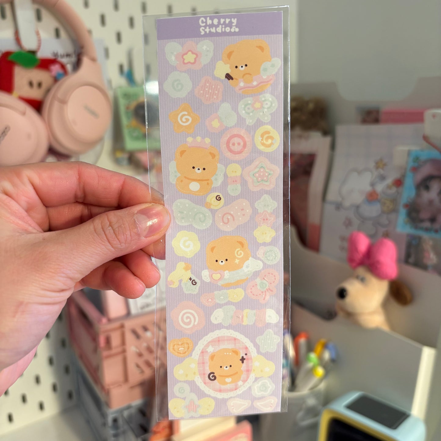 Fairy bear sticker sheet