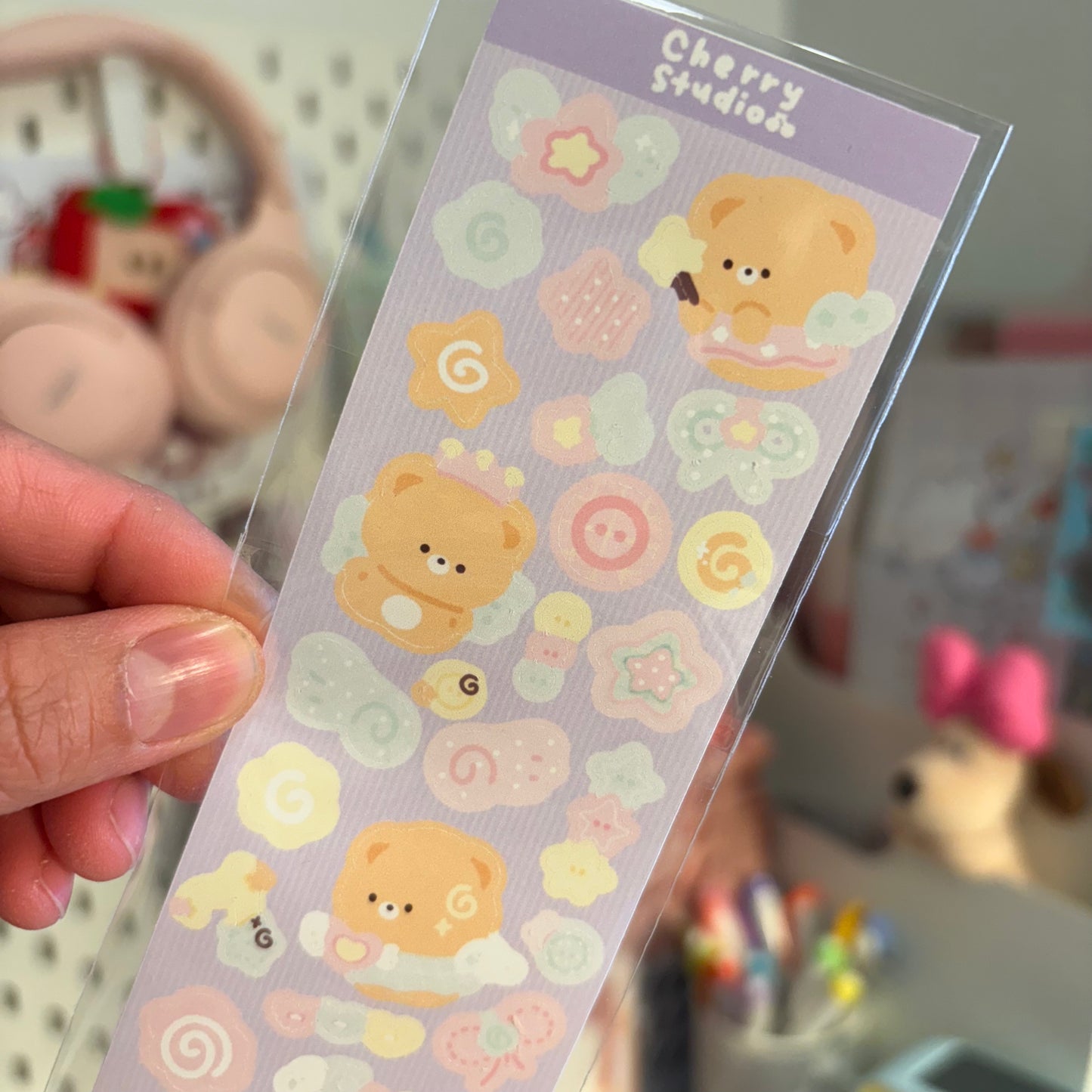 Fairy bear sticker sheet