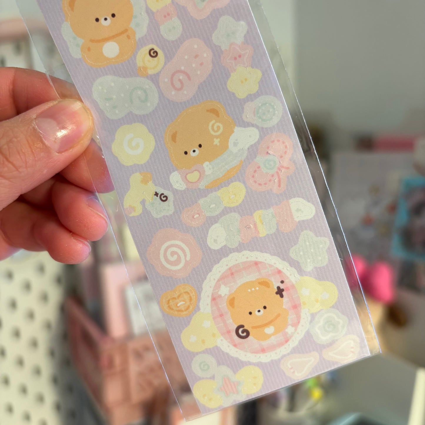 Fairy bear sticker sheet