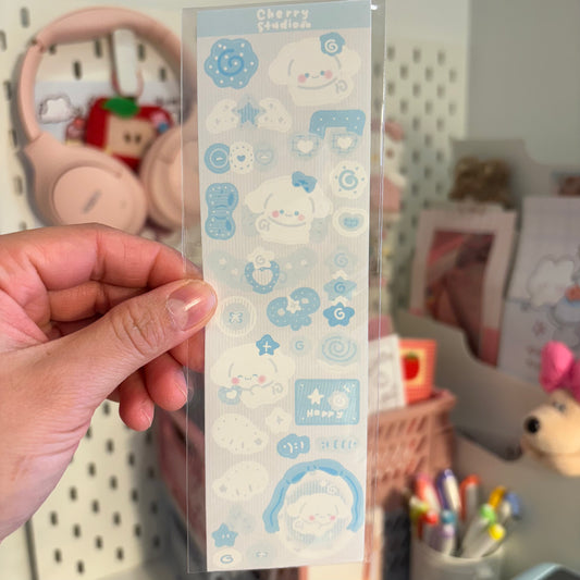 Cinnamon roll sticker sheet