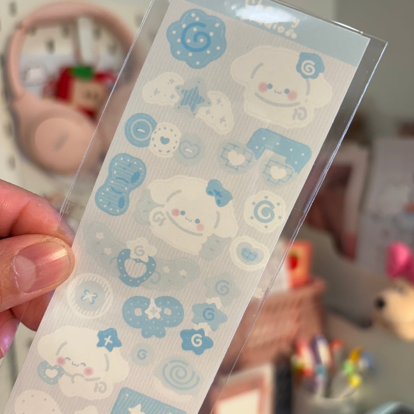 Cinnamon roll sticker sheet