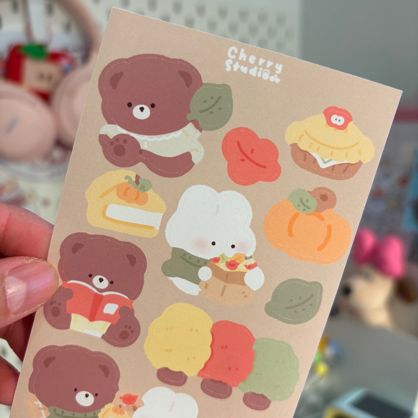 Autumn sticker sheet