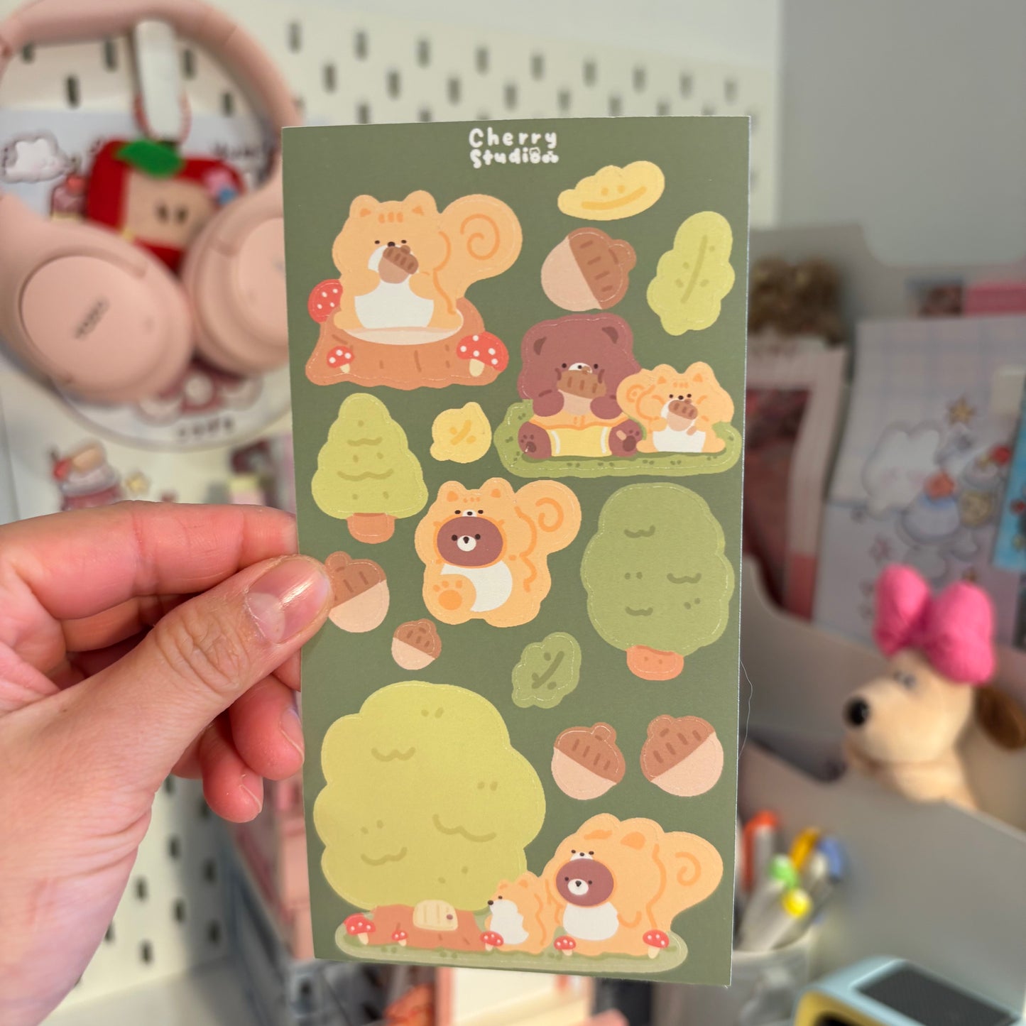 Squirrel sticker sheet