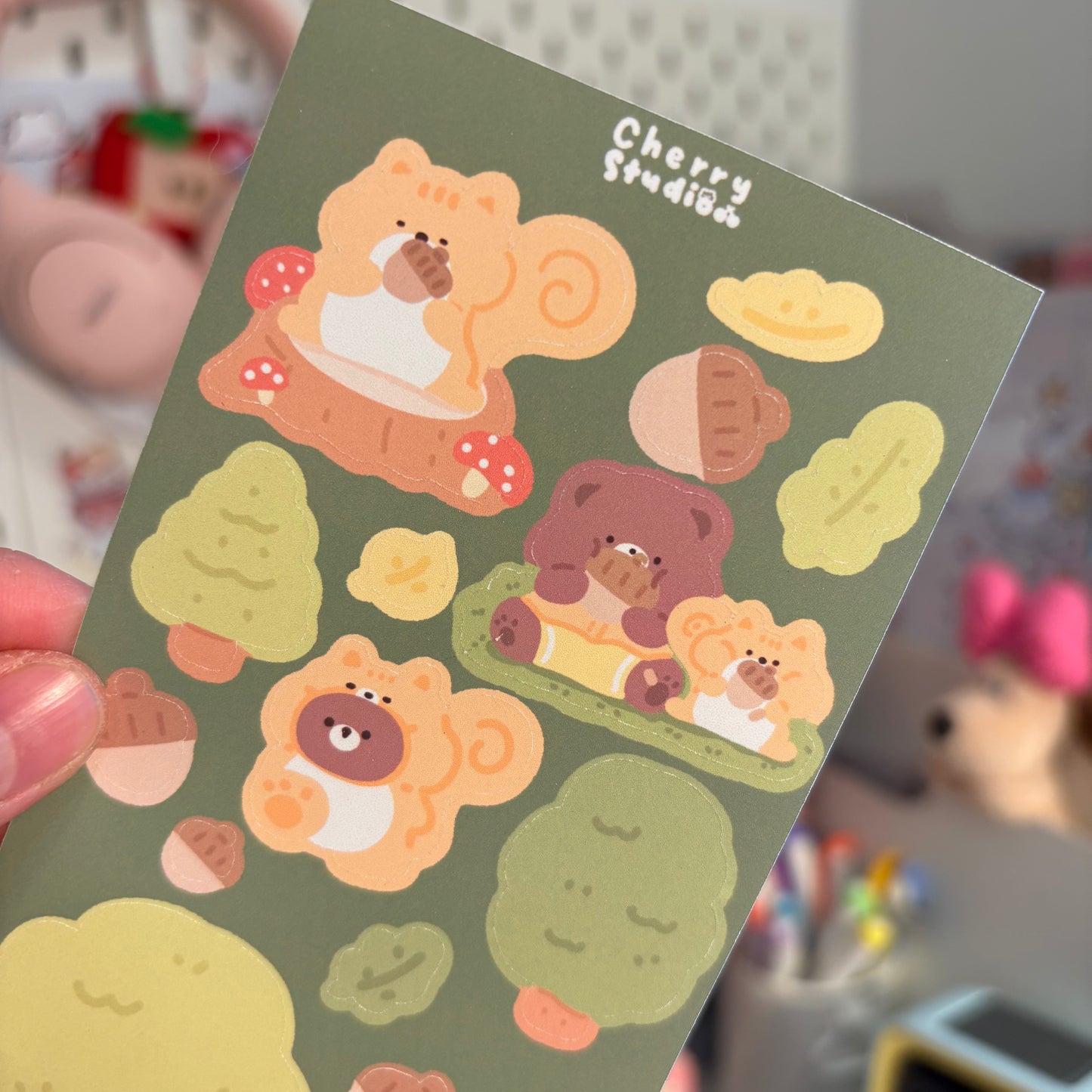 Squirrel sticker sheet