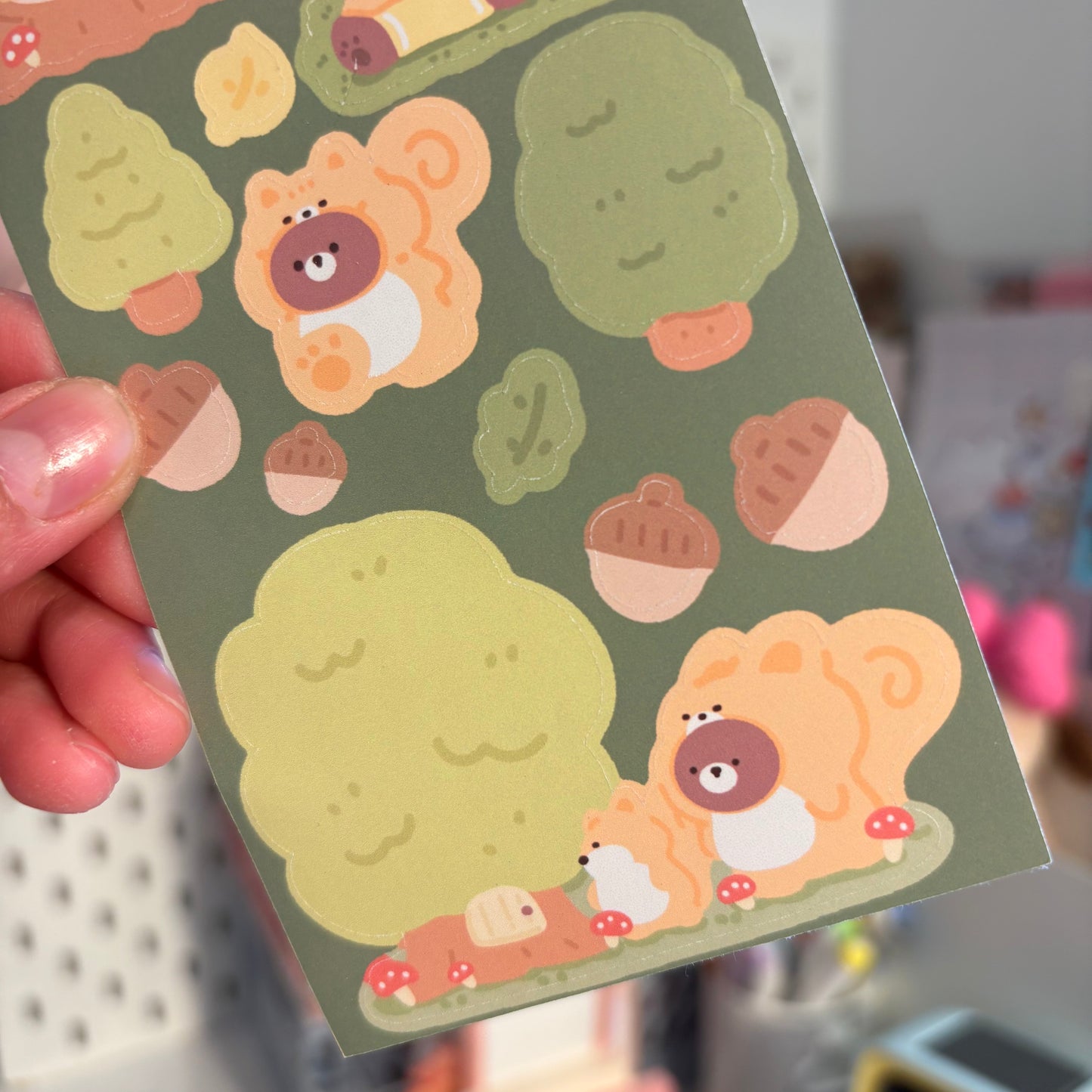 Squirrel sticker sheet
