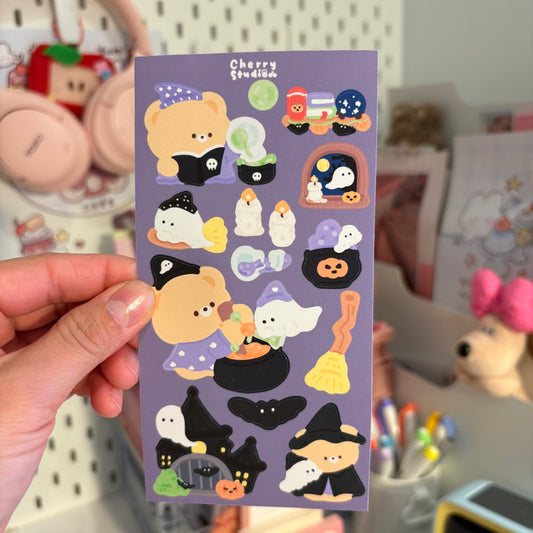 Witch sticker sheet