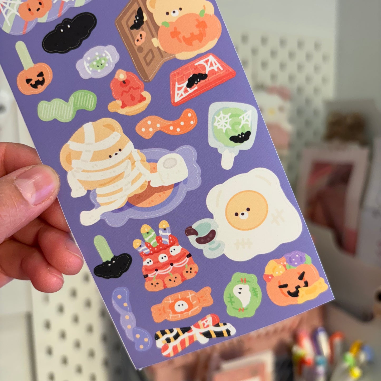 Halloween party sticker sheet