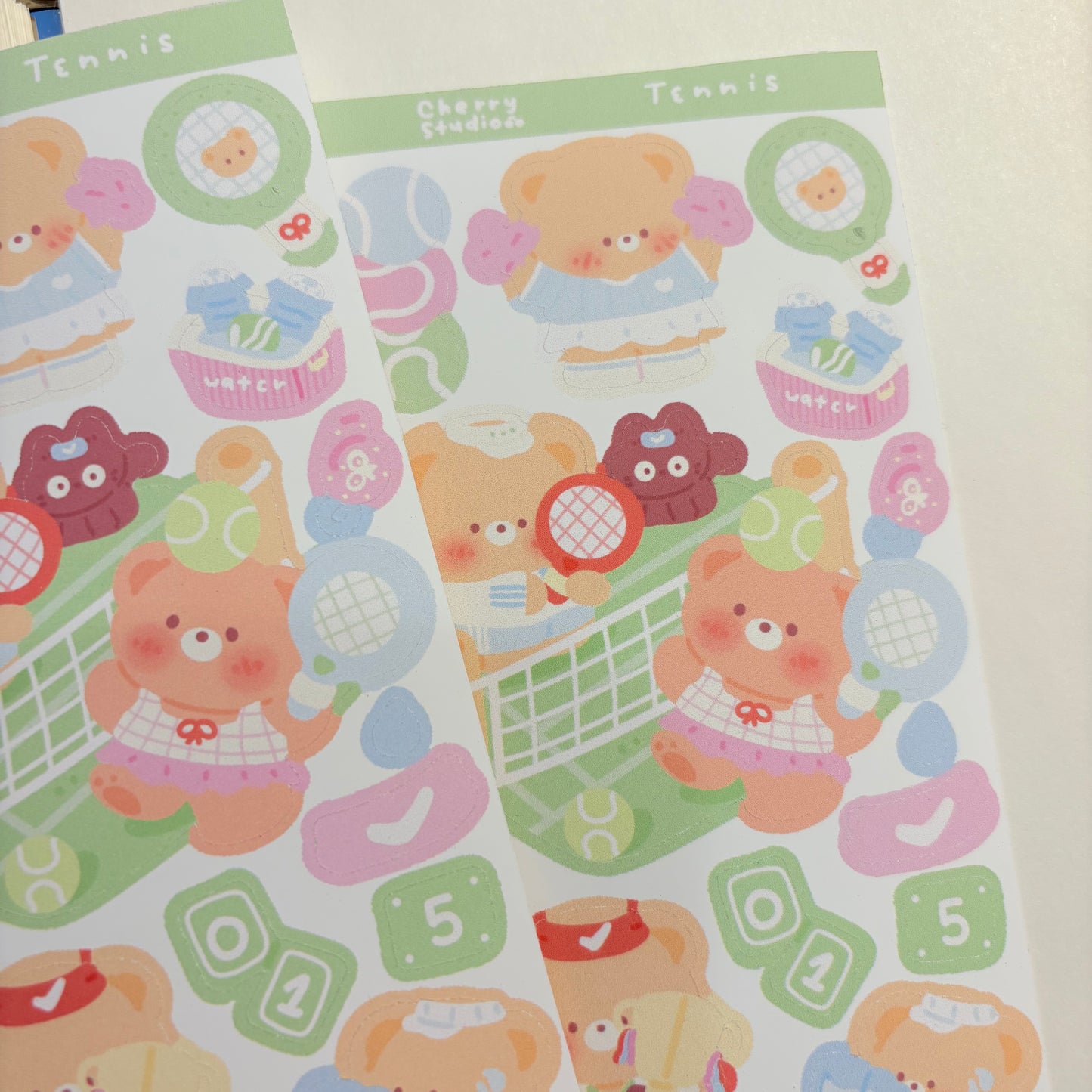 Tennis Sticker sheet