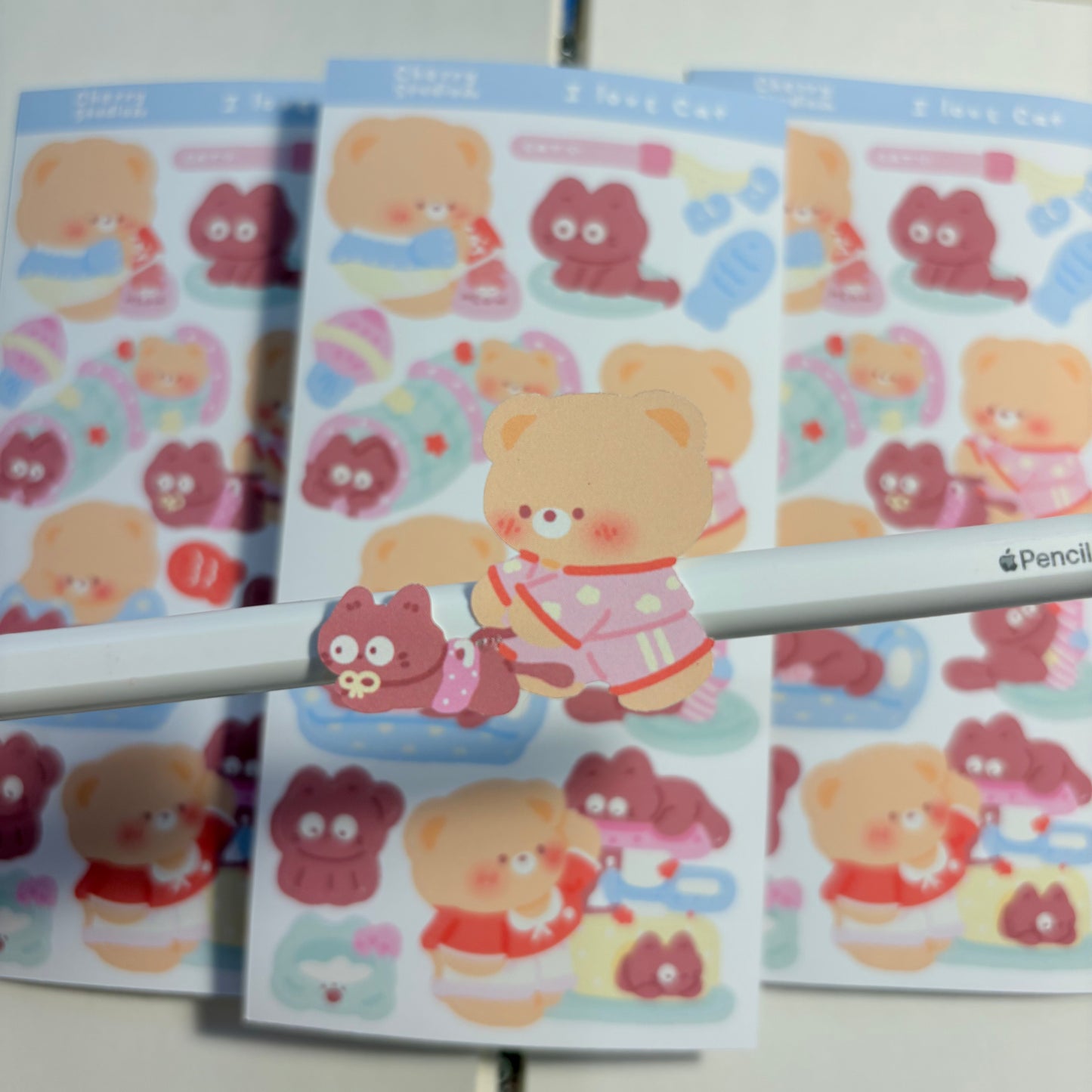 Cat lovers sticker sheet