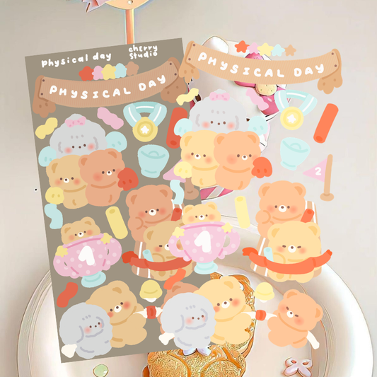 Physical day sticker sheet