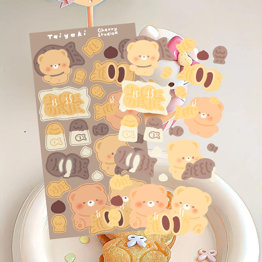 Taiyaki sticker sheet