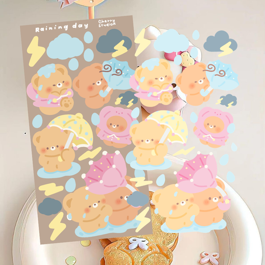 Rain sticker sheet