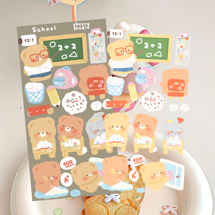 School sticker sheet