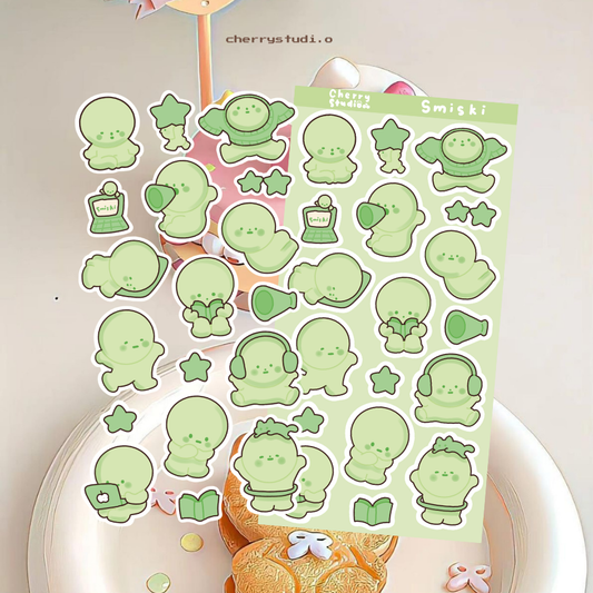Smiski sticker sheet