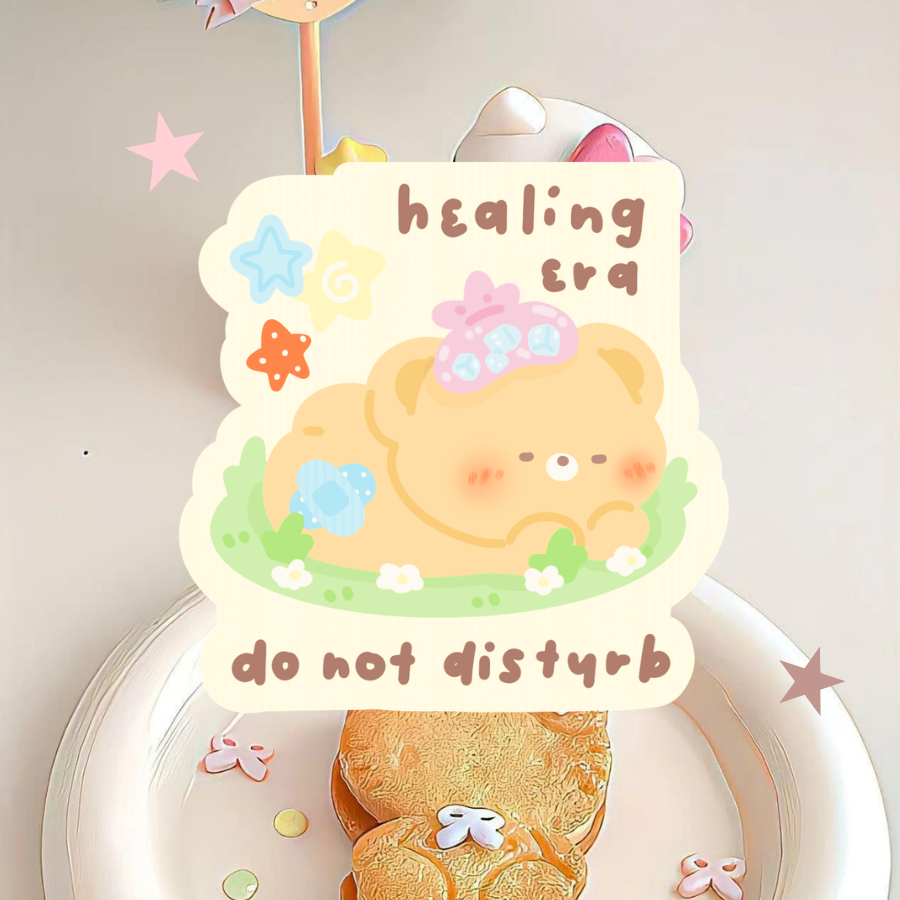 Healing era waterproof die cut sticker
