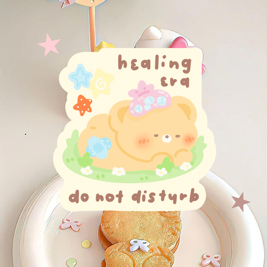 Healing era waterproof die cut sticker