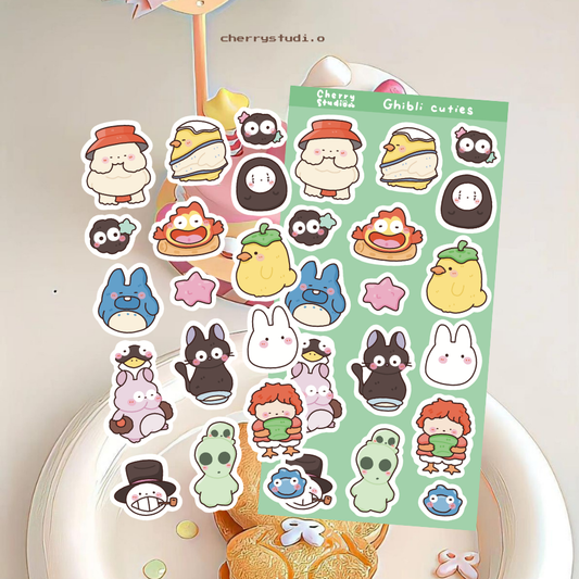 Ghibli cuties  sticker sheet