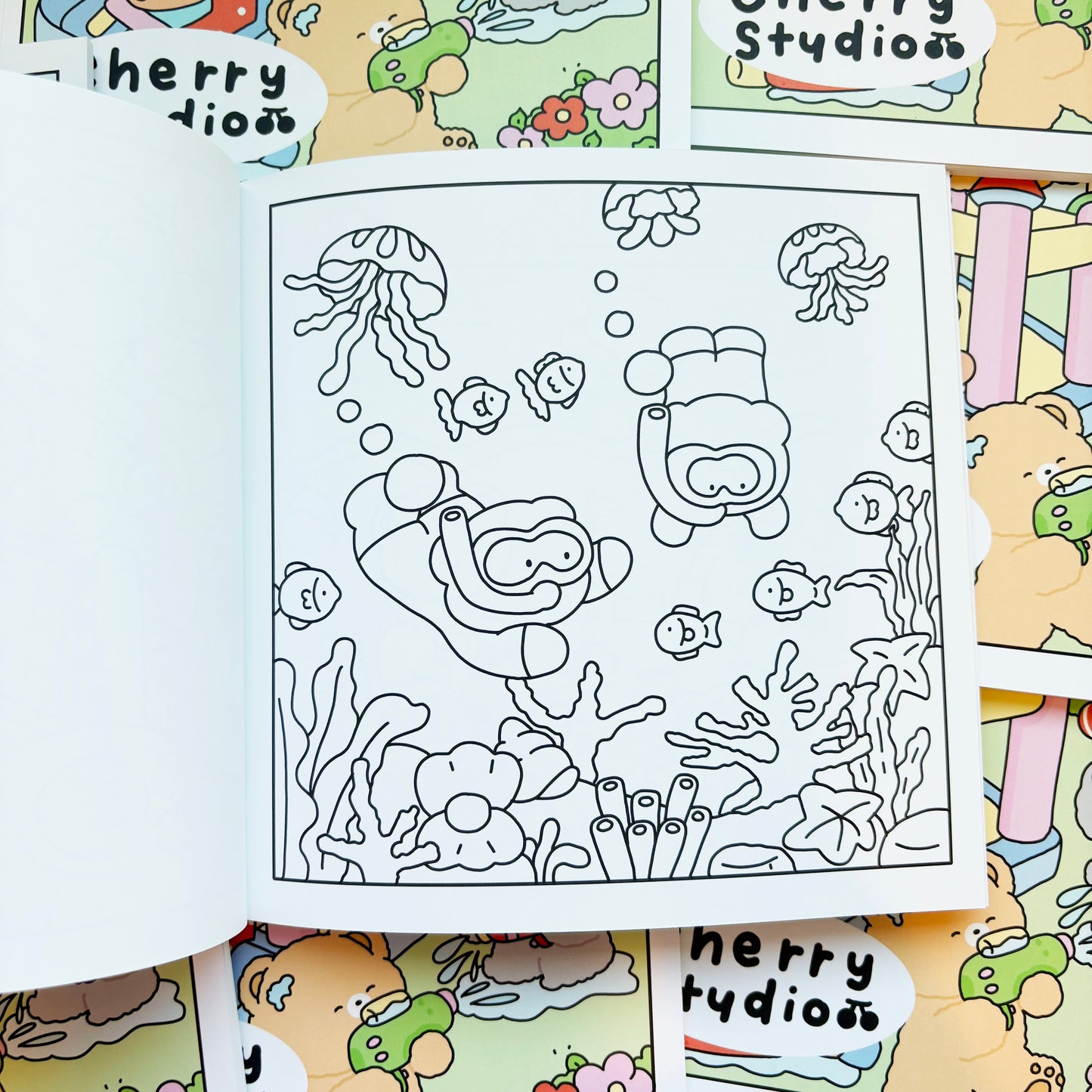 Summer colouring book