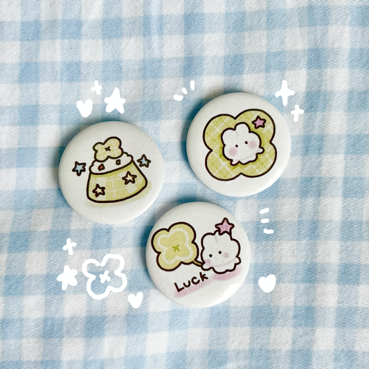 Green button pin