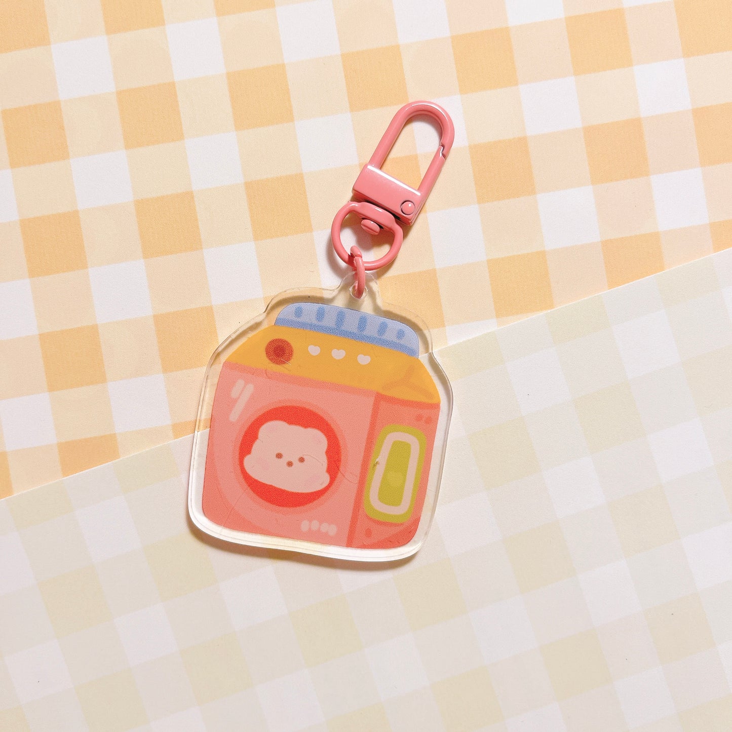 Milk acrylic keychain